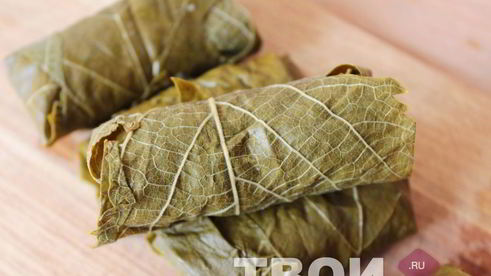 долма в виноградных листьях