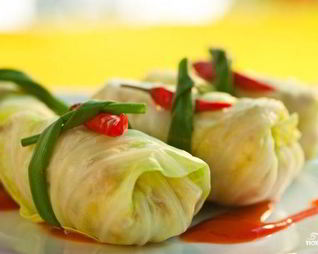 Голубцы, фаршированные овощами