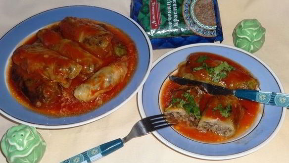 Рецепт Голубцов из молодой капусты с фаршем и чечевицей