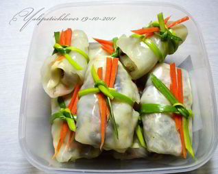 Голубцы с грибами и овощами