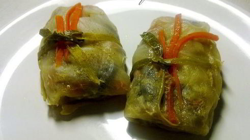 голубцы с грибами и овощами