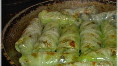 голубцы с мясом, перловкой и грибами