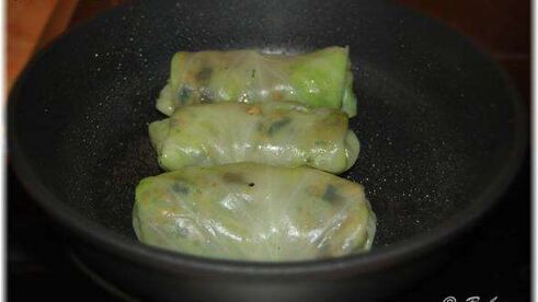 голубцы с мясом, перловкой и грибами