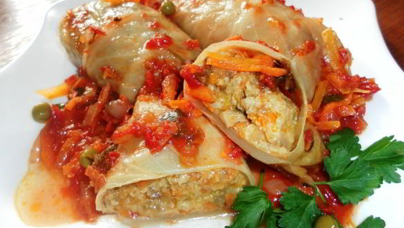 Рецепт Голубцов с пшенным фаршем