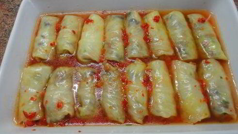 голубцы с рисом и грибами