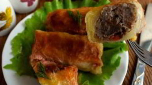 голубцы в духовке со сметаной