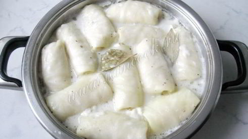 голубцы в сметанном соусе