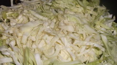 ленивые голубцы с лисичками и гузками индейки