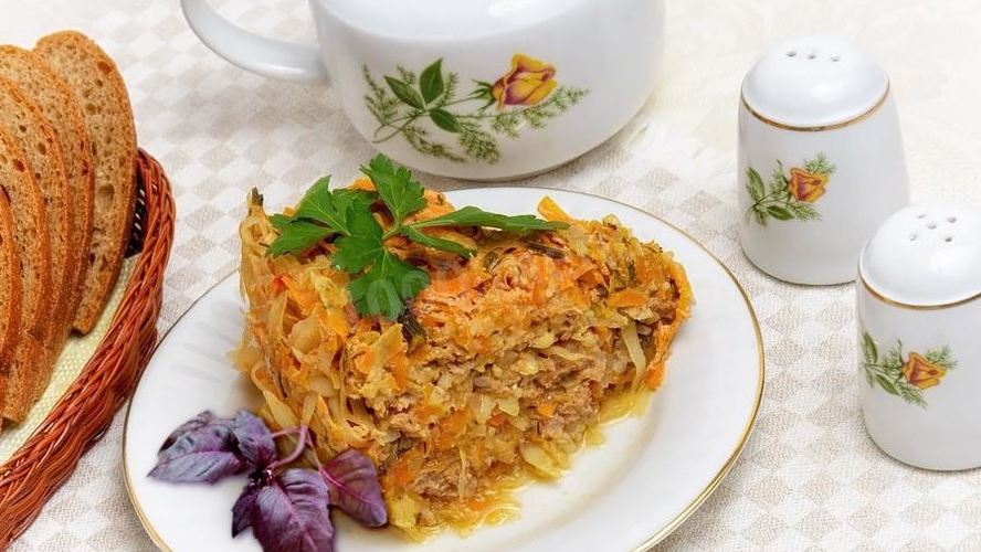 Рецепт ленивых голубцов слоями в мультиварке