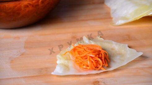 маринованные корейские голубцы по-корейски с морковью