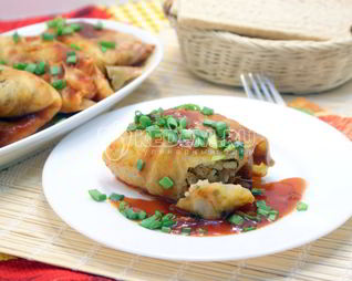 Постные голубцы