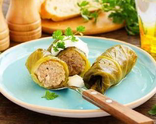 Румяные голубцы с мясным фаршем