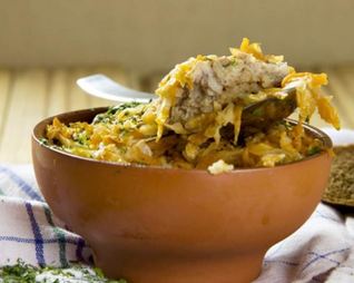 Слоеные ленивые голубцы