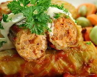 Вкусные голубцы с рисом и свининой