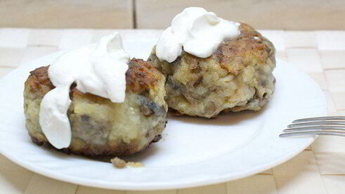 биточки грибные