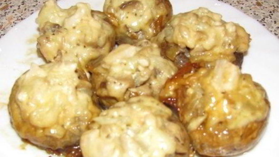 Рецепт фаршированных грибов в мультиварке