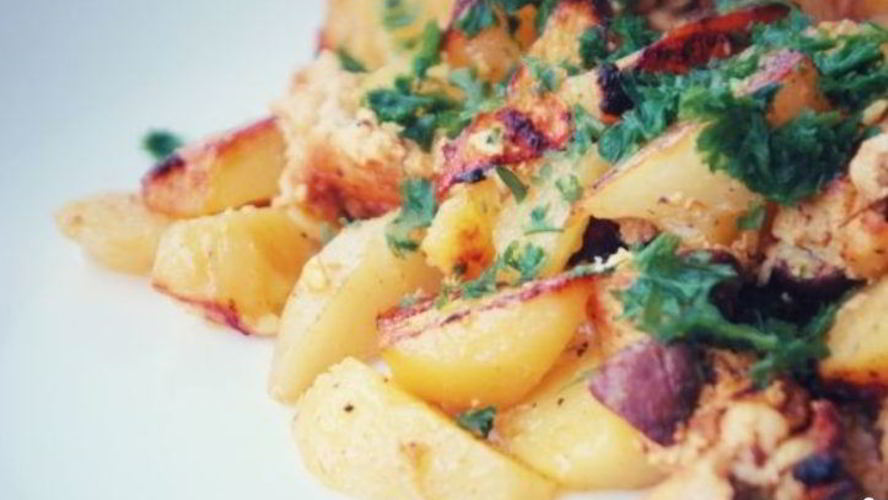 Рецепт лисички, запеченные в сметане с картофелем