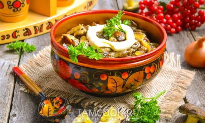 Моховики жареные