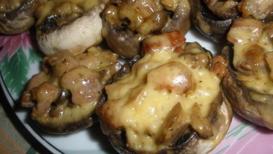 Рецепт шампиньонов фаршированных курицей
