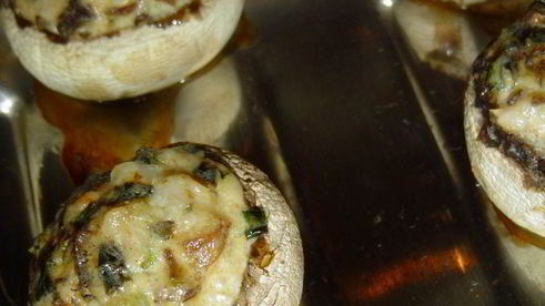 шампиньоны фаршированные морское искушение