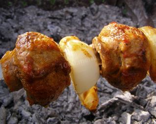 Шампиньоны на костре