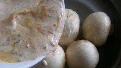 шампиньоны на костре