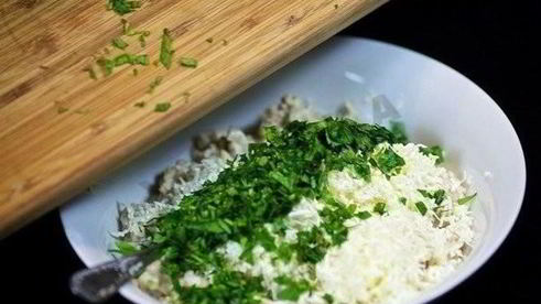 шампиньоны с курицей и сыром