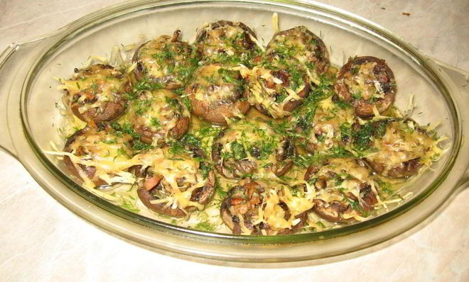 Шампиньоны в микроволновке