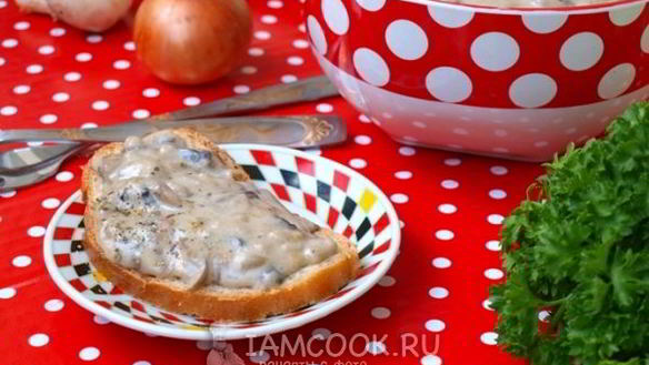 Рецепт Шампиньонов в сливочнома соусе