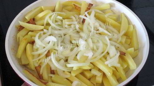 вешенки жареные с картошкой