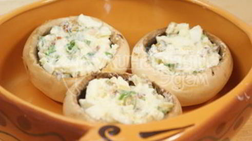 запеченные шампиньоны