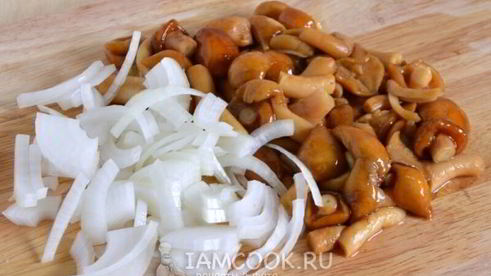 жареные опята с картошкой