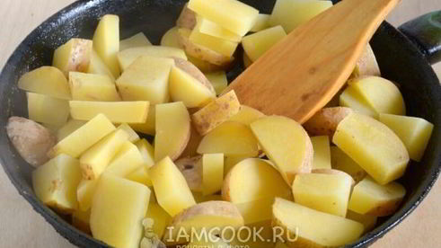 жареные опята с картошкой