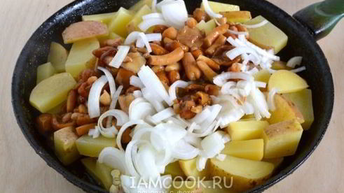 жареные опята с картошкой