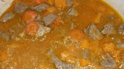 гуляш из говядины с тыквой