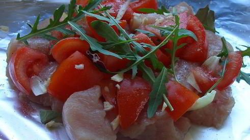 гуляш из индейки в фольге