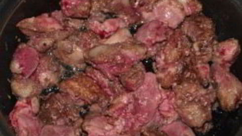 гуляш из куриной печени