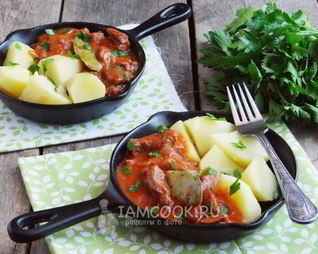 Гуляш из лосятины