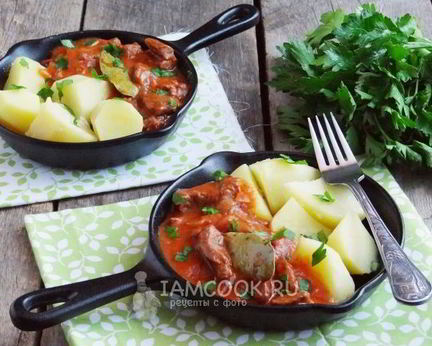 Гуляш из лосятины