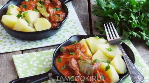 гуляш из лосятины