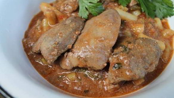 Рецепт Гуляша из печени куриной