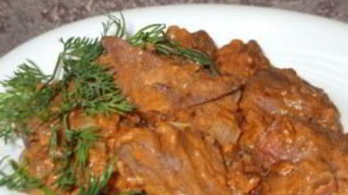 гуляш из печенки свиной