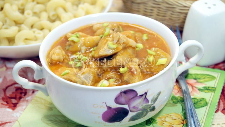 Рецепт гуляша из свинины