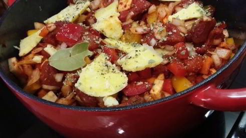 гуляш с белыми грибами