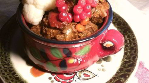 гуляш с белыми грибами