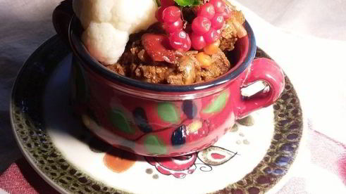 гуляш с белыми грибами