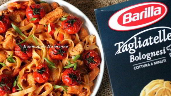 Рецепт Тальятелле с гуляшом из индейки