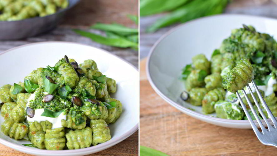 Рецепт картофельных ньокков с черемшой