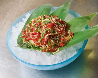 Холодная лапша с тунцом