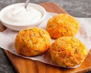 Картофельные котлеты с брынзой